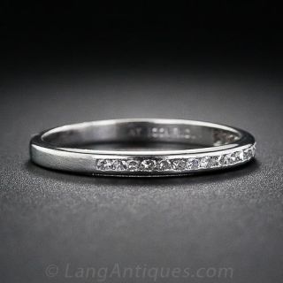 Vintage Diamond Channel Set Wedding Band