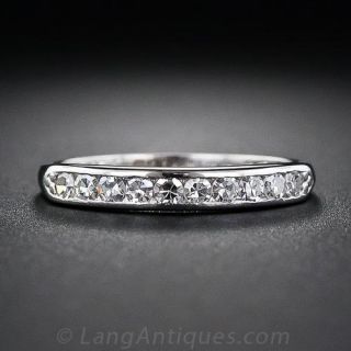 Vintage Diamond Channel Set Wedding Band