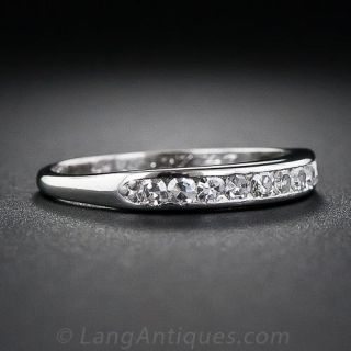 Vintage Diamond Channel Set Wedding Band