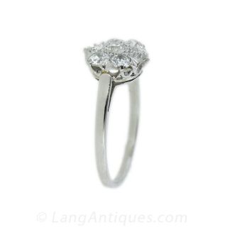 Vintage Diamond Cluster Ring