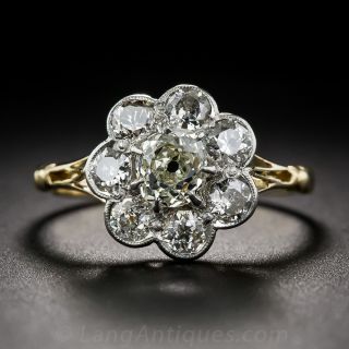 Vintage Diamond Cluster Ring