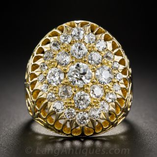 Vintage Diamond Cluster Ring