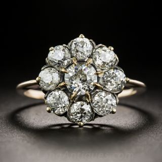 Vintage Diamond Cluster Ring - 1
