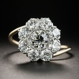 Vintage Diamond Cluster Ring - GIA H VS1