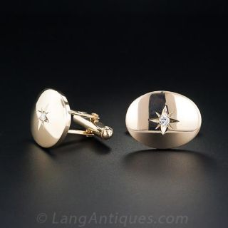 Vintage Diamond Cufflinks
