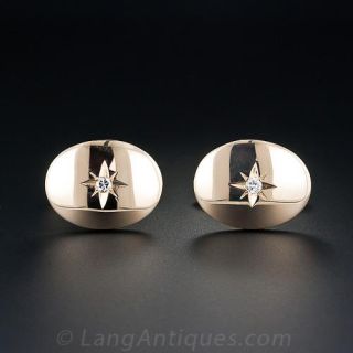 Vintage Diamond Cufflinks
