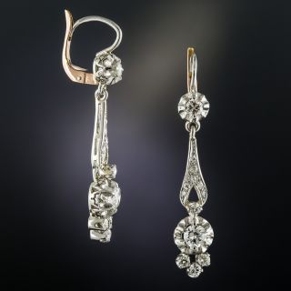 Vintage Diamond Dangle Earrings