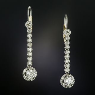 Vintage Diamond Dangle Earrings