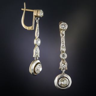 Vintage Diamond Drop Earrings