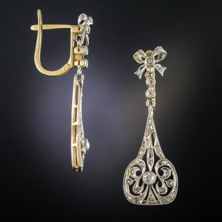 Vintage Diamond Drop Earrings