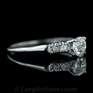 Vintage Diamond Engagement Ring, Circa 1950's