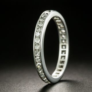 Vintage Diamond Eternity Band, Size 5 - 2