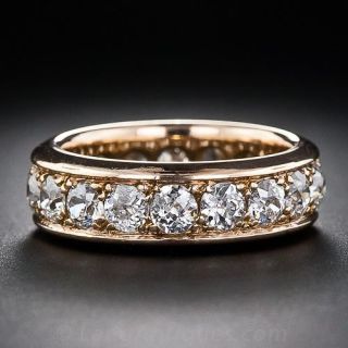 Vintage Diamond Eternity Wedding Band