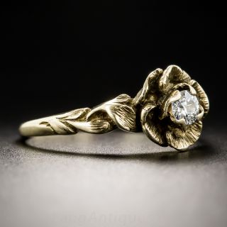 Vintage Diamond Flower Ring