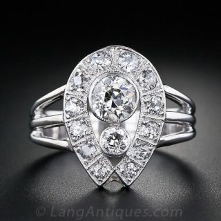 Vintage  Diamond Horseshoe Ring