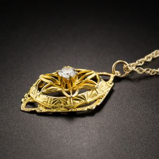 Vintage Diamond Star Motif Pendant 