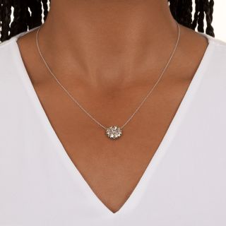 Vintage Diamond Starburst Pendant