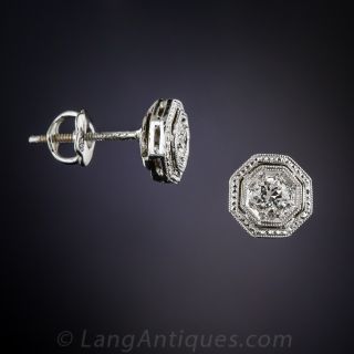 Vintage Diamond Stud Earrings