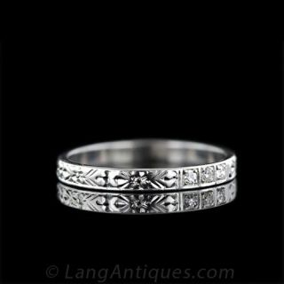 Vintage Diamond Wedding Band