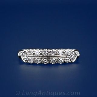 Vintage Diamond Wedding Band 