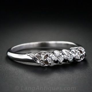 Vintage Diamond Wedding Band