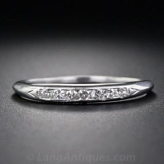 Vintage Diamond Wedding Band