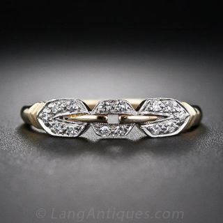 Vintage Diamond Wedding Band  