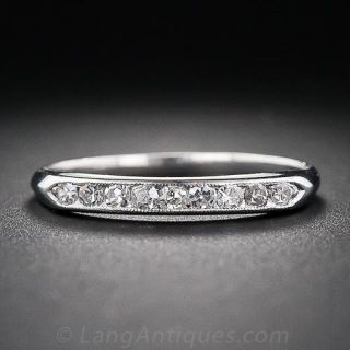 Vintage Diamond Wedding Band
