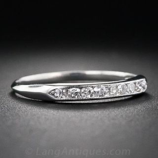 Vintage Diamond Wedding Band