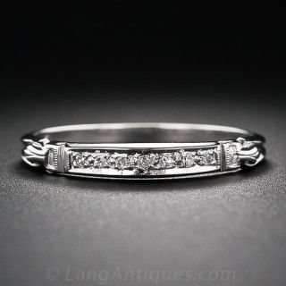 Vintage Diamond Wedding Band