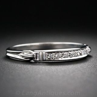 Vintage Diamond Wedding Band