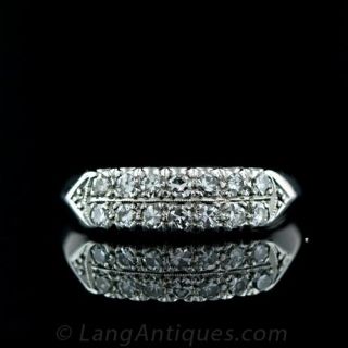 Vintage Diamond Wedding Band Main View