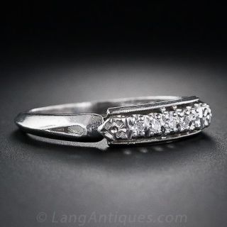 Vintage Diamond Wedding Band, Circa 1950s