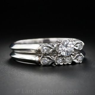 Vintage Diamond Wedding Set