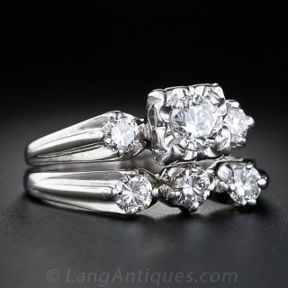 Vintage Diamond Wedding Set