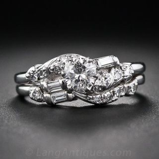 Vintage Diamond Wedding Set