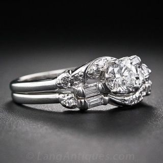 Vintage Diamond Wedding Set
