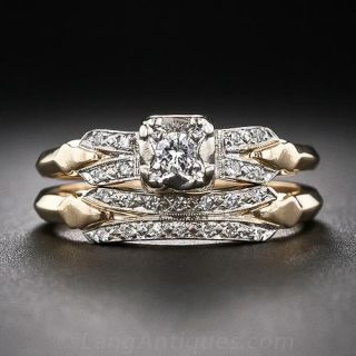 Vintage Diamond Wedding Set