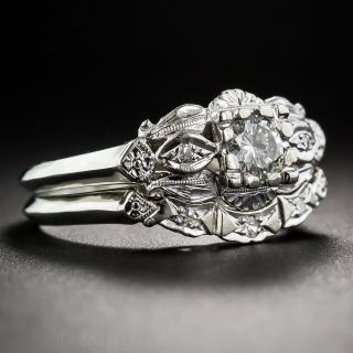 Vintage Diamond Wedding Set