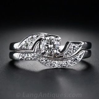 Vintage Diamond Wedding Set