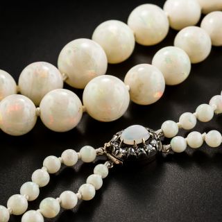 Vintage Double Strand Opal Necklace - 7