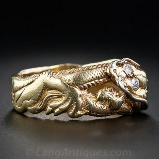 Vintage Dragon Ring