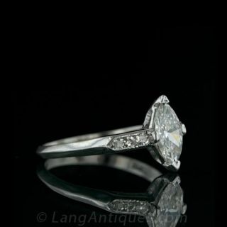 0.73 Carat Marquise Brilliant H/VS2 (GIA) Vintage Engagement Ring