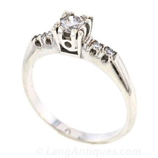 Vintage Engagement Ring, Circa 1950