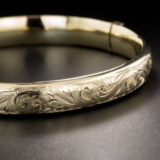 Vintage English Bangle Bracelet