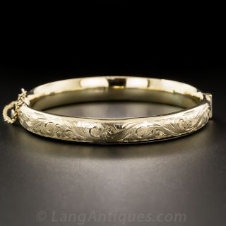 Vintage English Bangle Bracelet