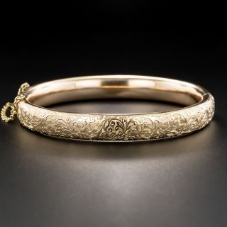 Vintage Engraved Bangle Bracelet
