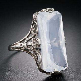 Vintage Faceted Moonstone Ring