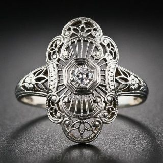 Vintage Filigree Diamond Ring