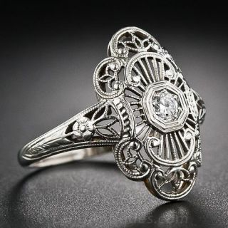 Vintage Filigree Diamond Ring